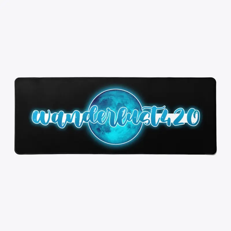 Wanderlust Written Logo Desk Mat